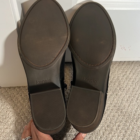 Kenzie Black Suede zip up booties ankle boots - Picture 5 of 8